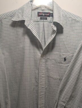 Polo by Ralph Lauren Men’s Green Check Button-Down Shirt